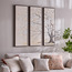 Ophelia 3-Piece Oil Painting Framed Wall Art Set - 40x120 cm-household-walldecorandmirrors-wallart-image-2