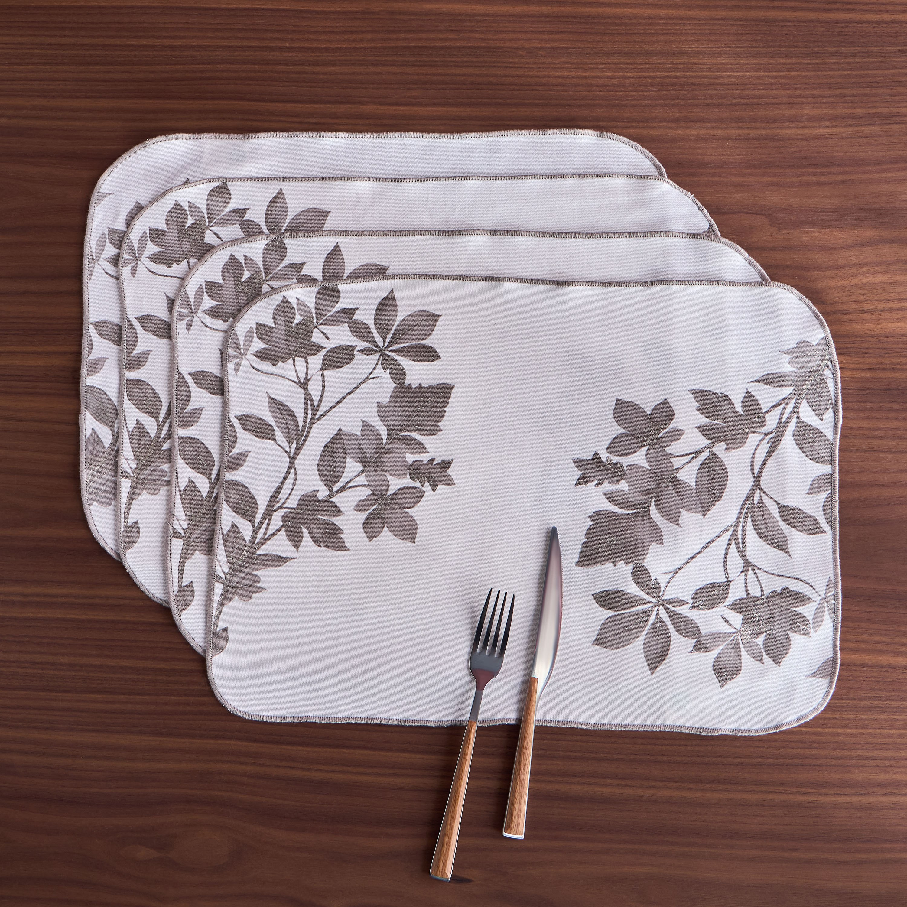 طقم لبادات صحون 4 قطع - ماريجولد-household-dining-tablelinen-placemats-image-1