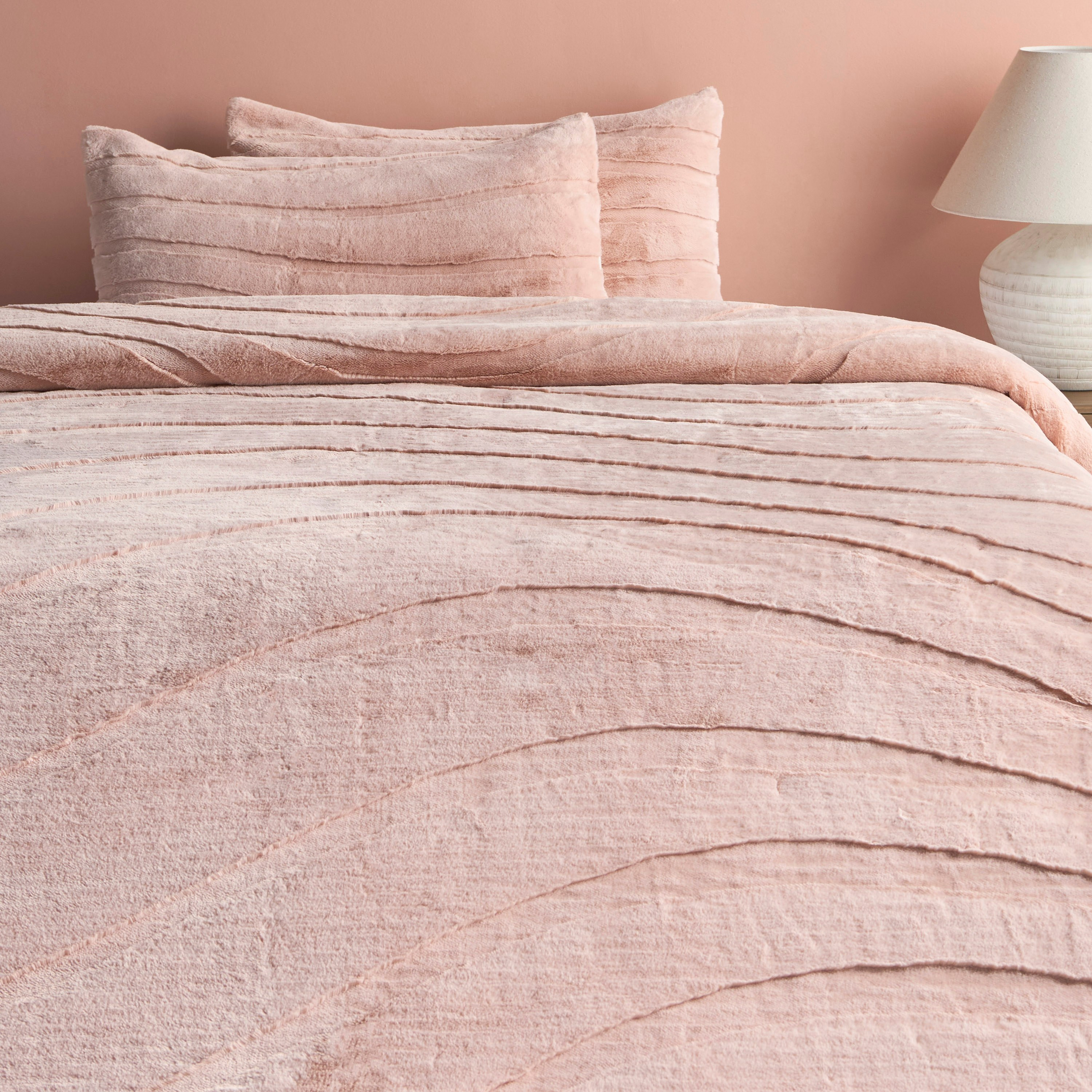 Enrica Flannel 3-Piece King Comforter Set - 220x240 cm-household-bedding-comfortersandbedspreads-comforters-image-2