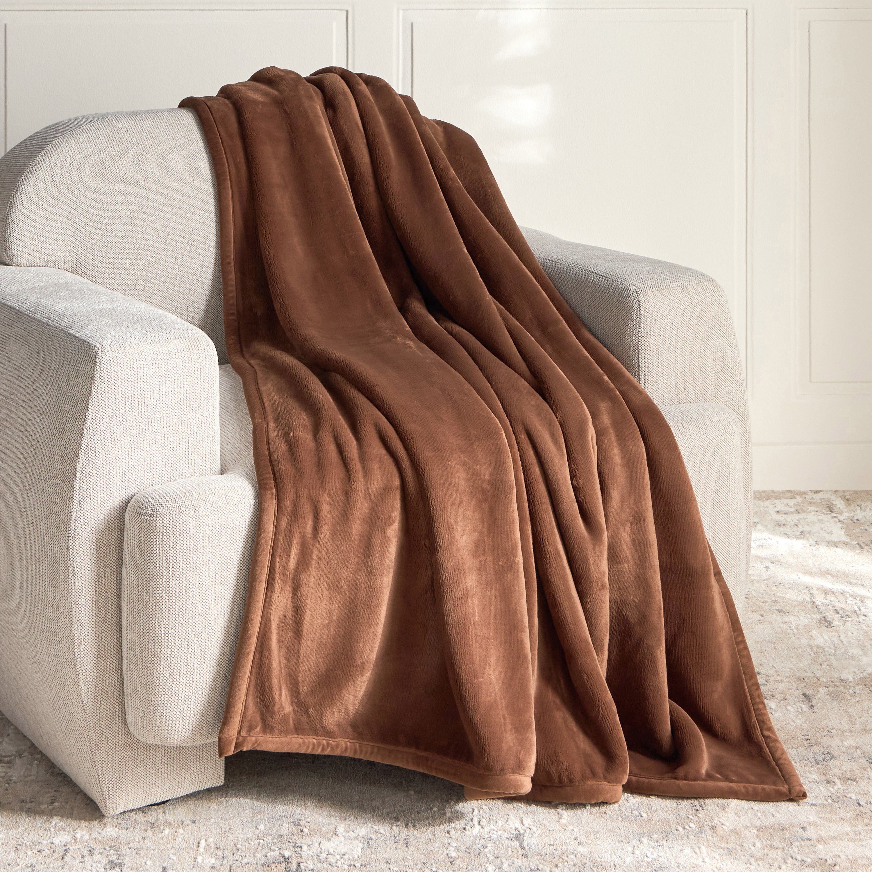 بطانية كوكو فلانيل ناعمة دافئة - 150x200 سم-household-bedding-blankets-image-1