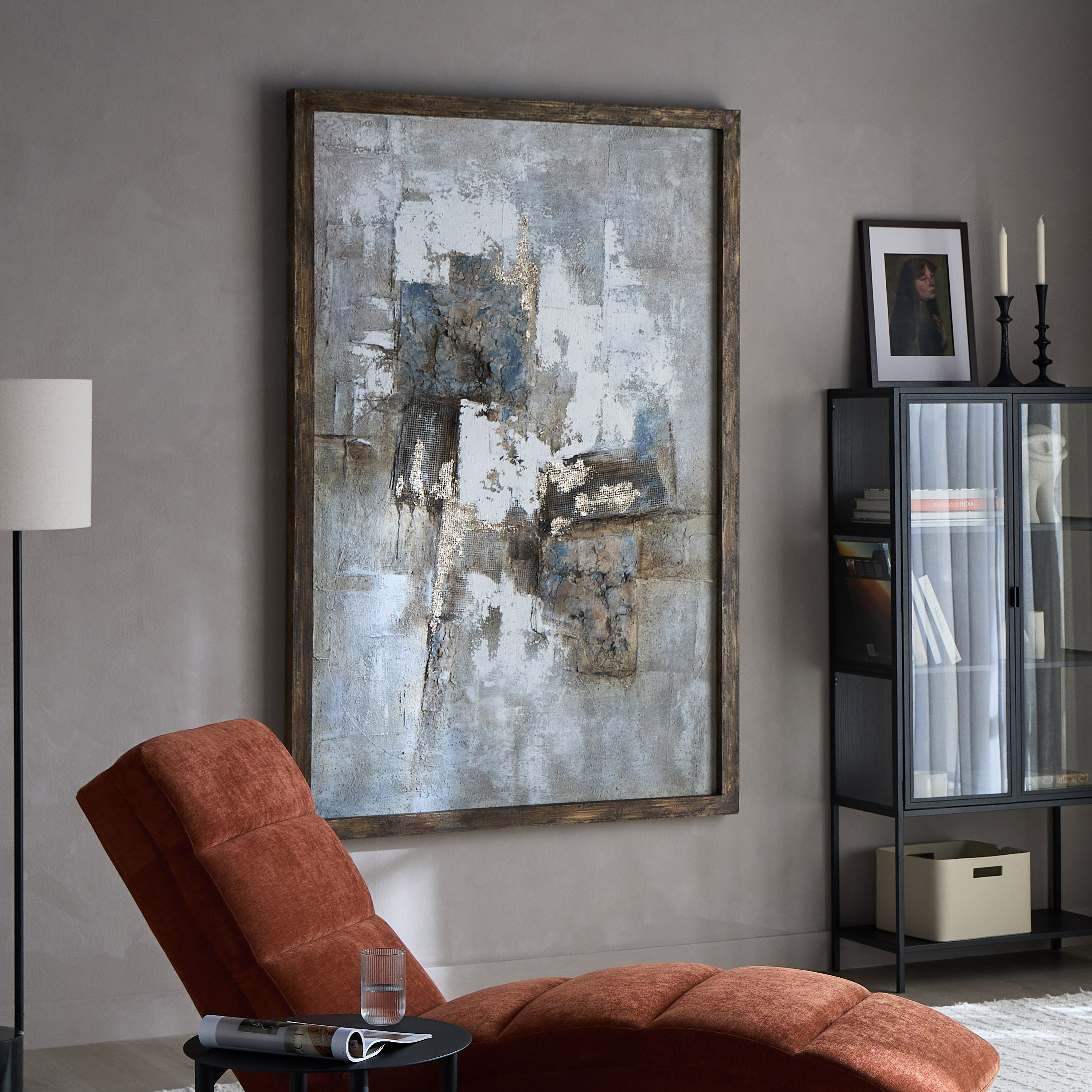 Monolith Rifah Hand-painted Framed Canvas Wall Art - 120x180 cm-household-walldecorandmirrors-wallart-image-3