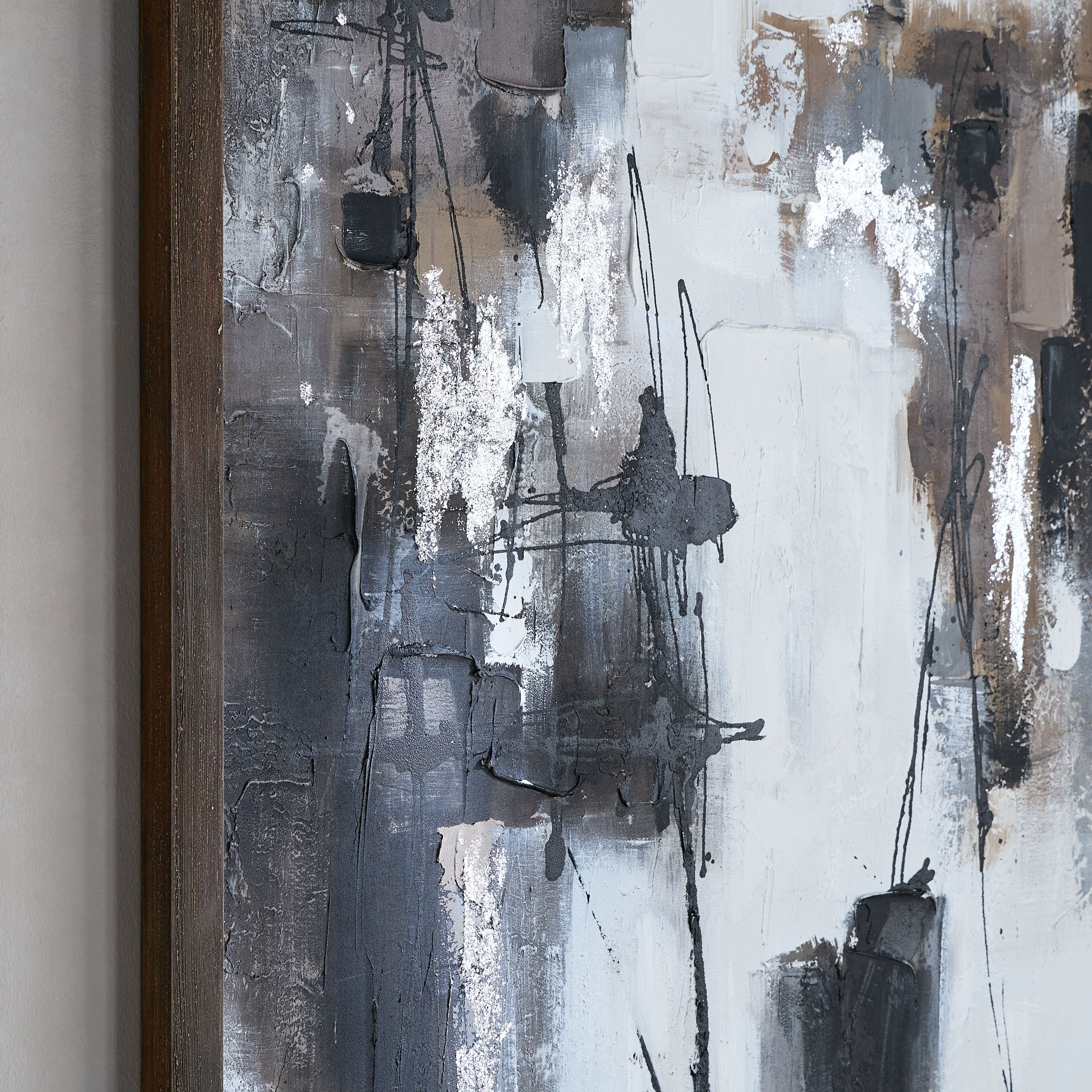Monolith Jinan Hand-painted Framed Canvas Wall Art - 120x180 cm-household-walldecorandmirrors-wallart-image-2