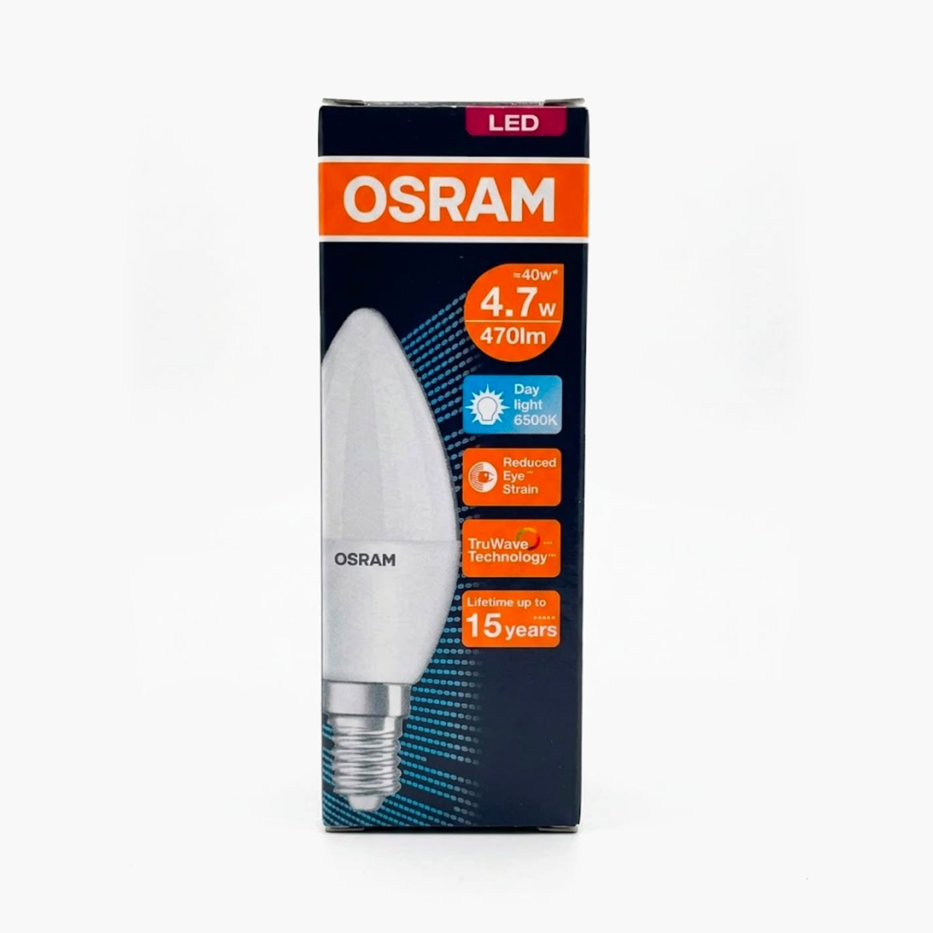 OSRAM LED Bulb - E14 4.7 W 470 Lumen Cool Day Light-household-lighting-bulbsandbatteries-bulbs-image-1