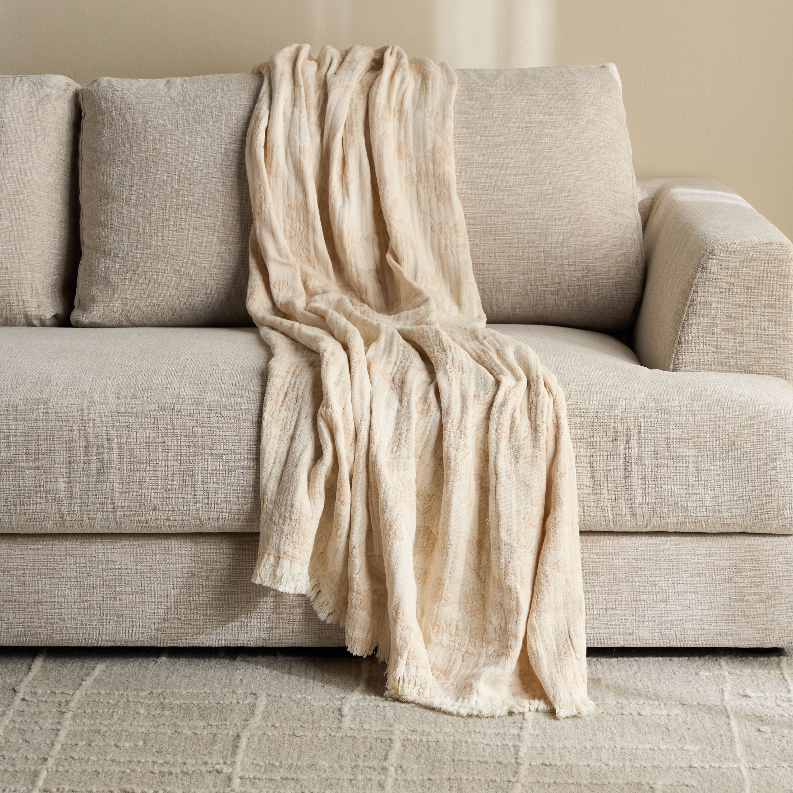 بطانية خفيفة قطن - تشيلسي - 130x170 سم-household-cushionsandthrows-throwsandblankets-throws-image-1