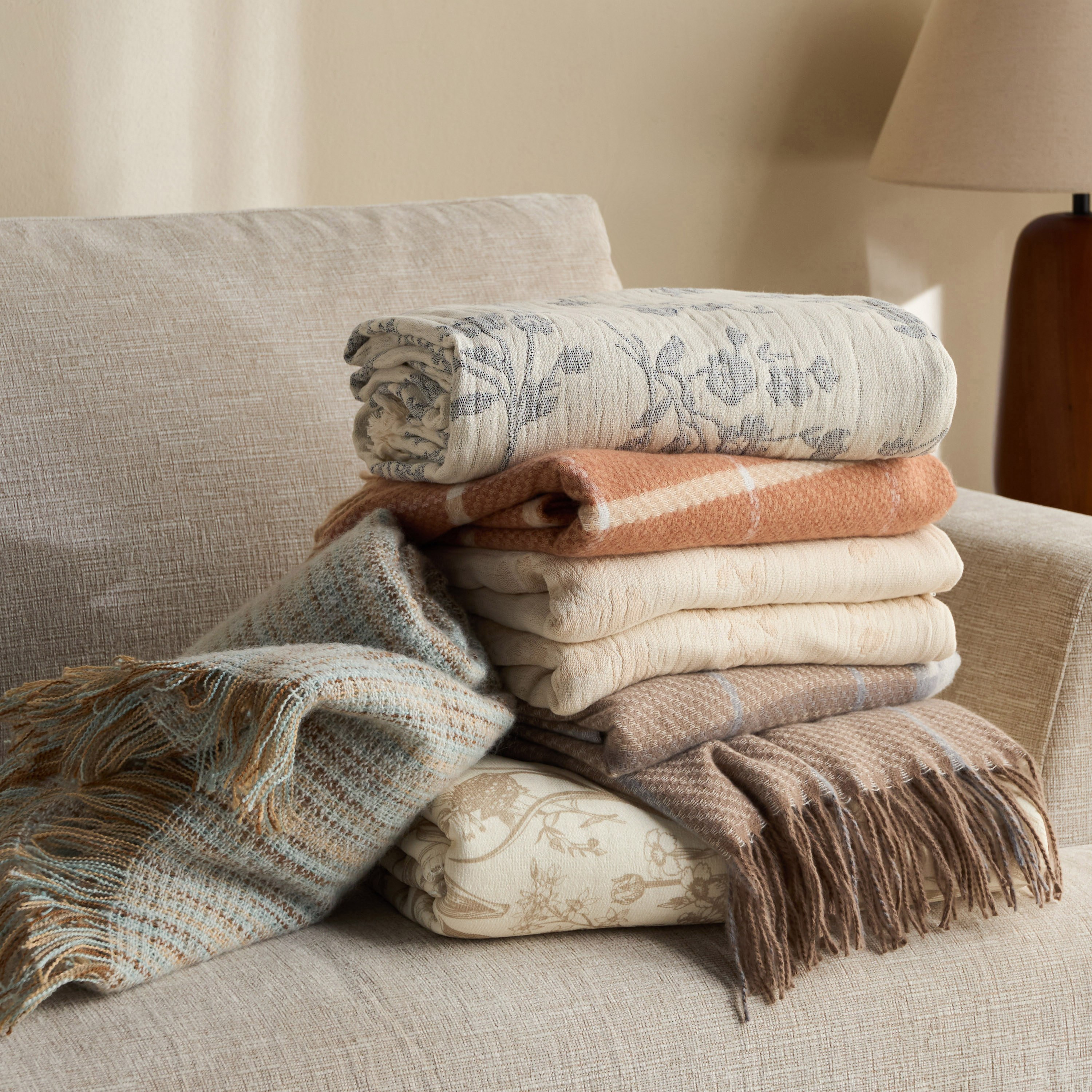 بطانية خفيفة قطن - تشيلسي - 130x170 سم-household-cushionsandthrows-throwsandblankets-throws-image-4
