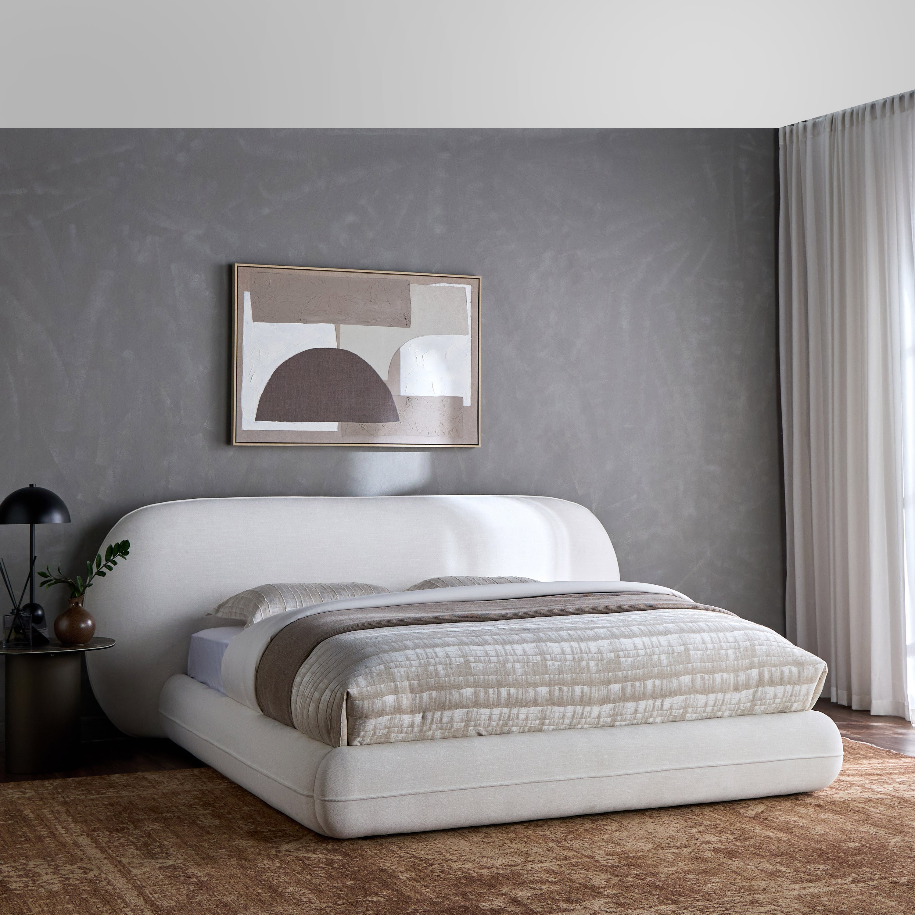 Nordic French Super King Bed - 200x200 cm