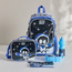شنطة ظهر بطبعات سوني وشنطة غداء وقارورة مياه 5 قطع - أسترو بوت - 33 × 18 × 52 سم-babyandkids-schoolessentials-schoolbags-image-9