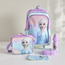 Frozen Print 5-Piece Trolley Backpack Set with Lunch Bag and Water Bottle - 33x18x52 cm-babyandkids-schoolessentials-schoolbags-image-1