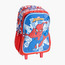 طقم شنطة ظهر ترولي 5 قطع بطبعات سبايدرمان مع شنطة غداء وقارورة مياه - 33x18x52 سم-babyandkids-schoolessentials-schoolbags-image-9