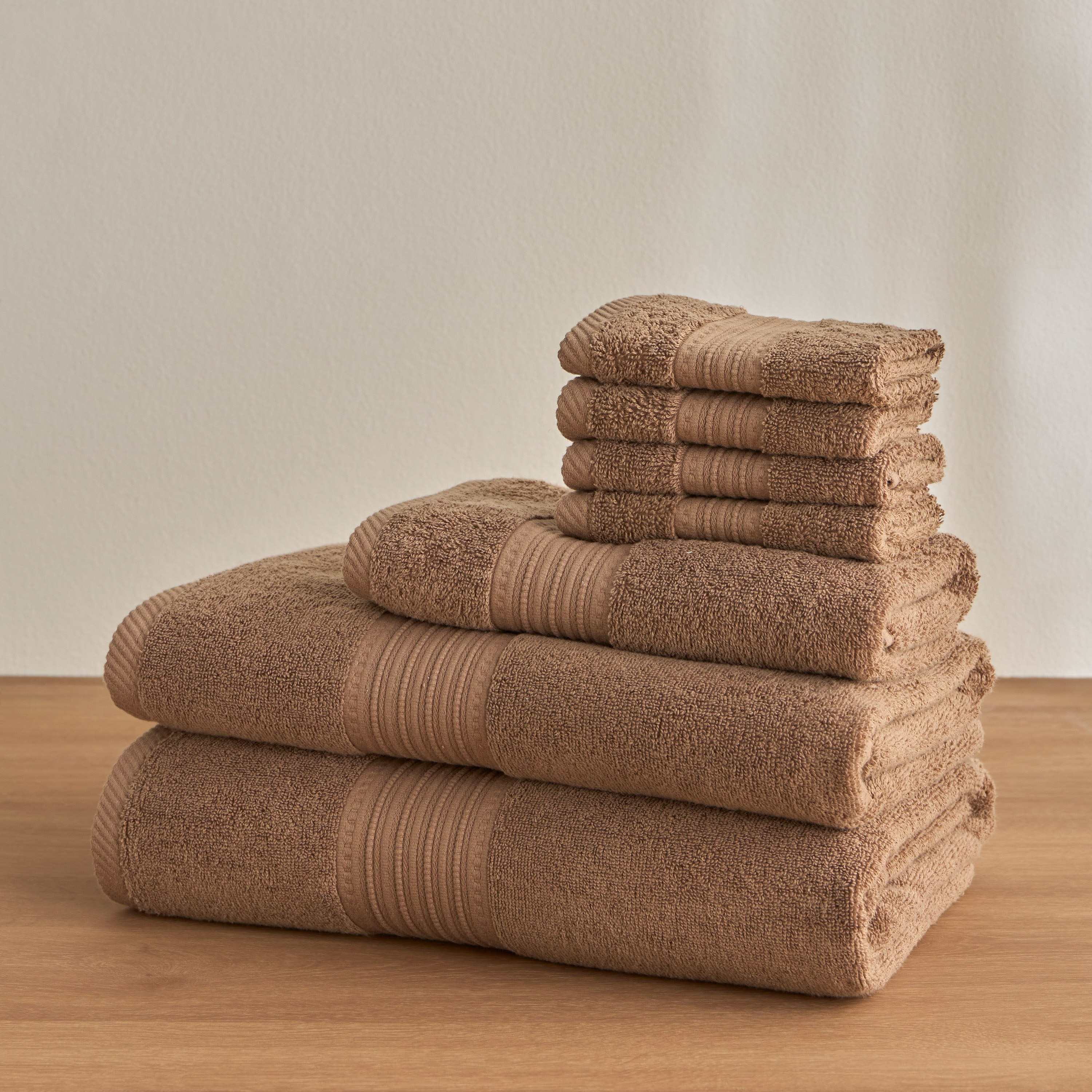 طقم مناشف يد قطن 600 غرام لكل متر مربع 4 قطع - سيرينا - 30x30 سم-household-bathandlaundry-bathlinen-towels-image-4