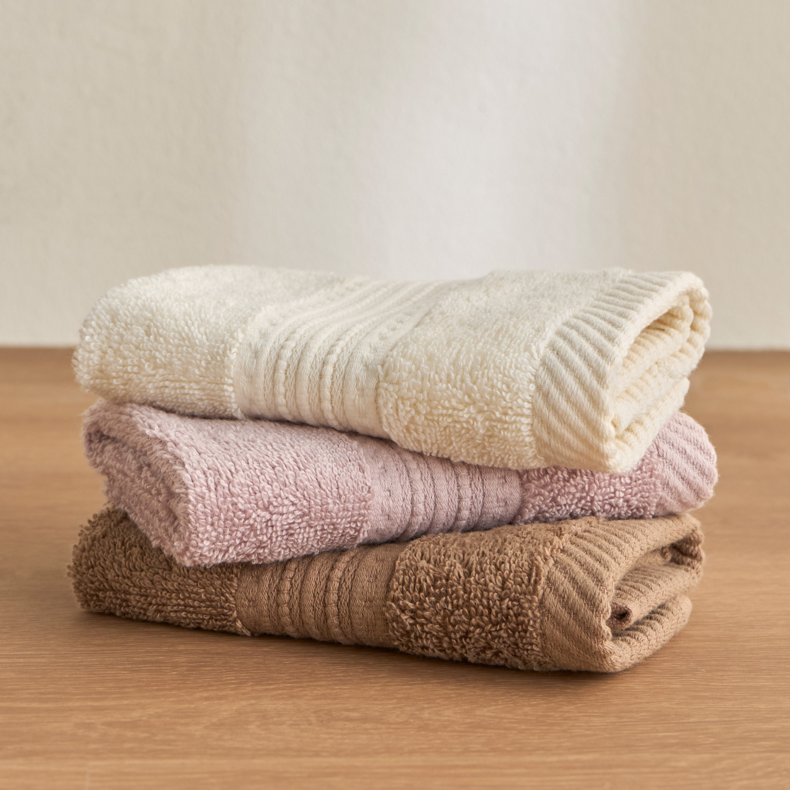 طقم مناشف يد قطن 600 غرام لكل متر مربع 4 قطع - سيرينا - 30x30 سم-household-bathandlaundry-bathlinen-towels-image-5