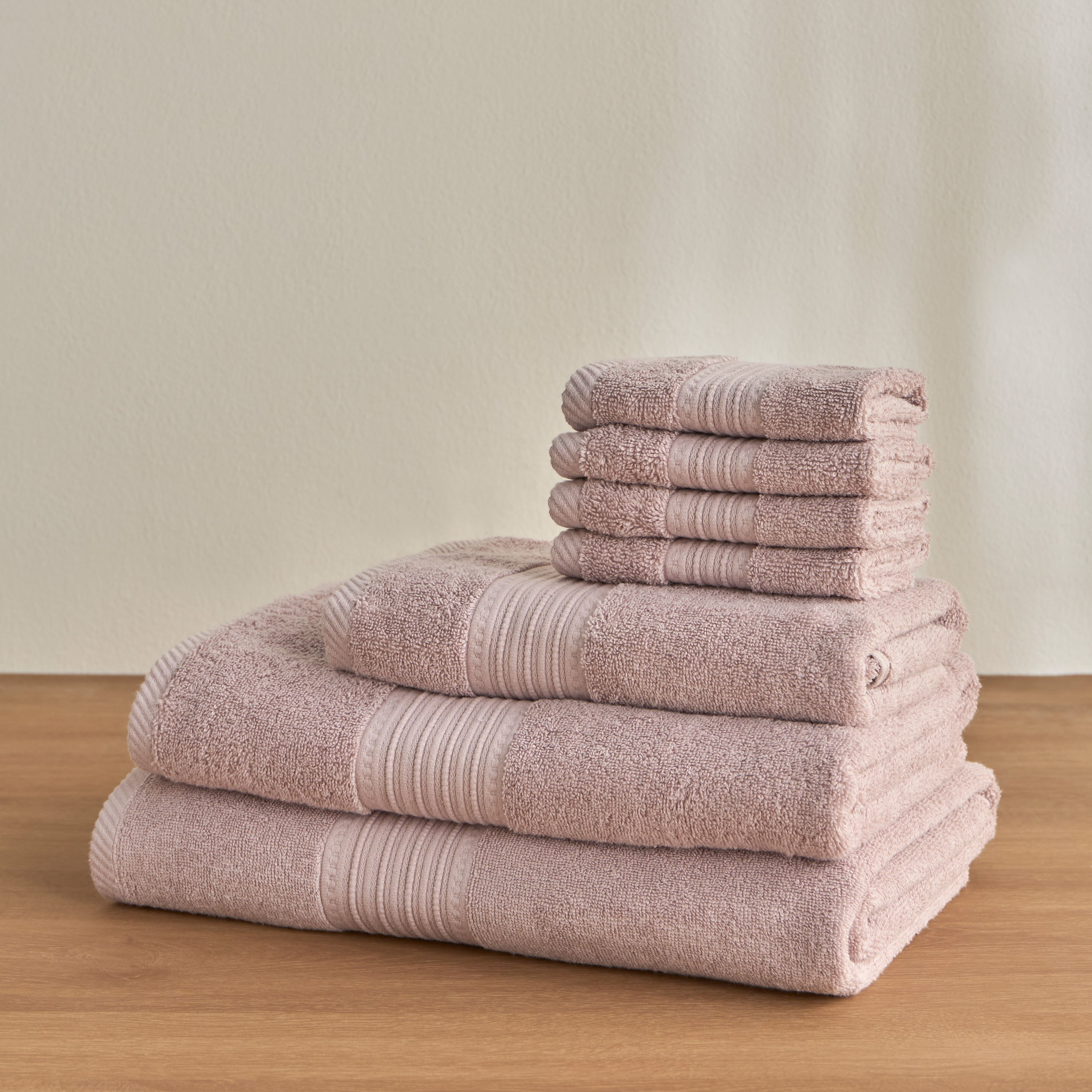 طقم مناشف يد قطن 600 غرام لكل متر مربع 4 قطع - سيرينا - 30x30 سم-household-bathandlaundry-bathlinen-towels-image-4