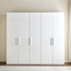 Falcon 5 Door Swing Wardrobe with Drawer - White Oak-InfluencerCodes_Ramadan26_All_20012026-image-2
