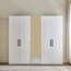 Falcon 5 Door Swing Wardrobe with Drawer - HG White/Mirror-InfluencerCodes_Ramadan26_All_20012026-image-2