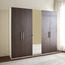 Falcon 5 Door Swing Wardrobe with Drawer - Dark Oak/Mirror-InfluencerCodes_Ramadan26_All_20012026-image-1