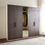 Falcon 5 Door Swing Wardrobe with Drawer - Dark Oak/Reflective-InfluencerCodes_Ramadan26_All_20012026-image-1