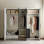 Falcon 5 Door Swing Wardrobe with Drawer - Dark Oak/Reflective-InfluencerCodes_Ramadan26_All_20012026-image-3