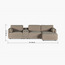 كنبة 3 مقاعد مع شيزلونج أيمن وطاولة كونسول - إيتيرنو بلس-furniture-sofaandseating-cornersofas-image-1