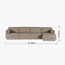 Eterno Plus 4 Seater Sofa with Right Chaise-furniture-sofaandseating-cornersofas-image-7