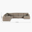 Eterno Plus 5 Seater Left Corner Sofa with Right Chaise-furniture-sofaandseating-cornersofas-image-8