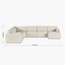 Eterno Plus 5 Seater Left Corner Sofa with Right Chaise-furniture-sofaandseating-cornersofas-image-7