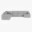 Eterno Plus 5 Seater Left Corner Sofa with Right Chaise-furniture-sofaandseating-cornersofas-image-8