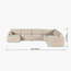 Eterno Plus 5 Seater Right Corner Sofa with Left Chaise-furniture-sofaandseating-cornersofas-image-4