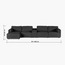 كنبة بـ4 مقاعد وكنبة استرخاء يسار ووحدة كونسول - إيتيرنو بلس-furniture-sofaandseating-cornersofas-image-1
