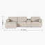 Eterno Plus 3 Seater Sofa with Left Chaise and Console-furniture-sofaandseating-cornersofas-image-9