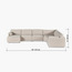 Eterno Plus 5 Seater Right Corner Sofa with Left Chaise-furniture-sofaandseating-cornersofas-image-9