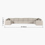 كنبة بـ6 مقاعد على شكل حرف U -  إيتيرنو بلس-furniture-sofaandseating-cornersofas-image-1