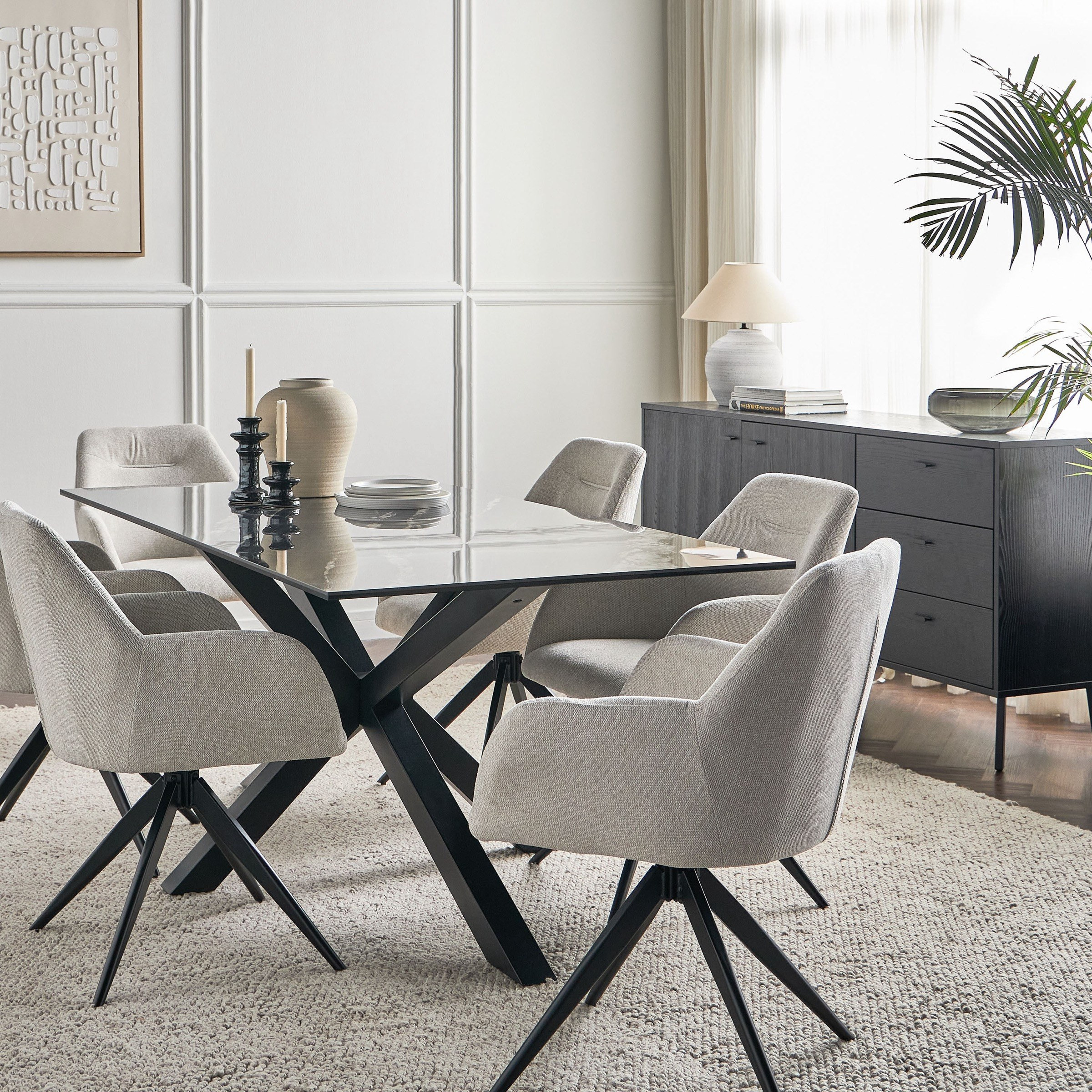 Shop Heaven 6-Seater Ceramic Top Dining Set | Homecentre UAE