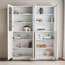 Brayden Wide Bookcase with Half Glass Doors - Tall-furniture-livingroom-storageanddisplaycabinets-image-2