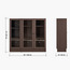 Brayden Bookcase with Glass Doors - Short-furniture-livingroom-storageanddisplaycabinets-image-11