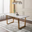 Vasto 6-Seater Marble Top Dining Table with U-Leg - Brushed Gold-InfluencerCodes_Ramadan26_All_20012026-image-1