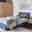 Maxillar Single Bed with Hydraulic Storage - 120x200 cm - Blue-InfluencerCodes_Ramadan26_All_20012026-image-1